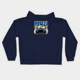 Subie 22B Rally Caricature Kids Hoodie